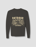 Outdoor Locals Long Sleeve T-Shirt Washed Black