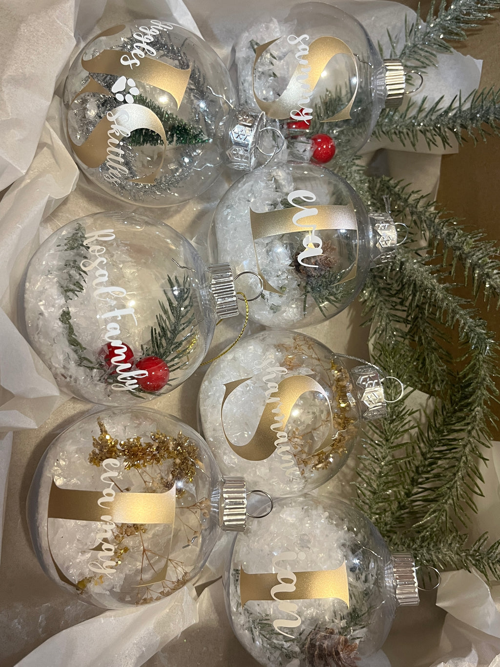 Christmas Ball 4 Set - Personalized