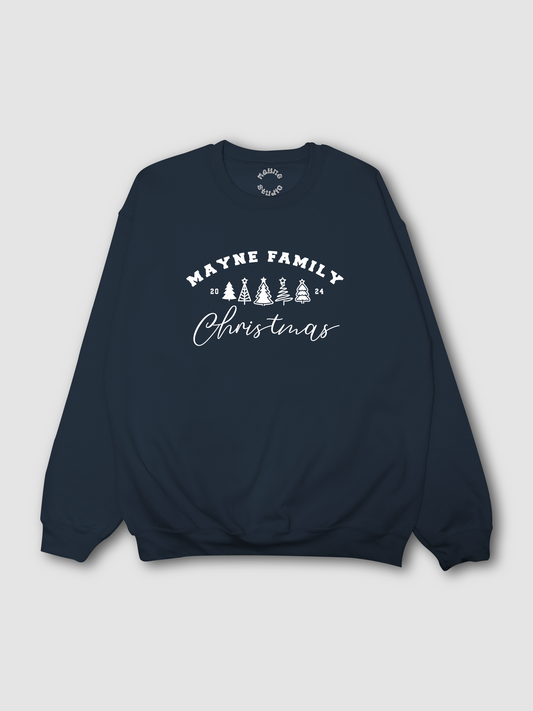 Personalized Family Christmas Sweater - Trees