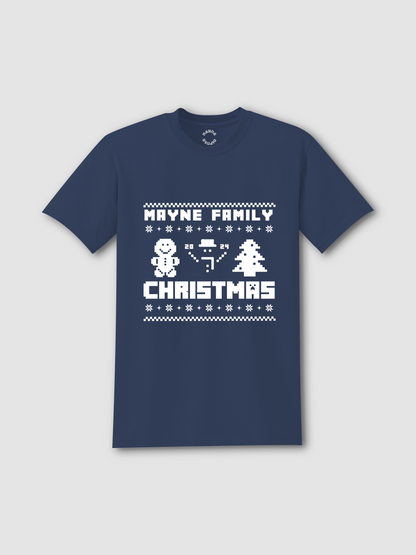 Personalized Family Christmas T-Shirt - Ugly Sweater