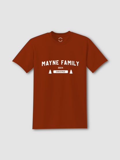 Personalized Family Christmas T-Shirt - Sports